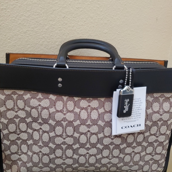 Coach  Rogue Breif In Signature Textile Jacquard - Picture 9 of 16